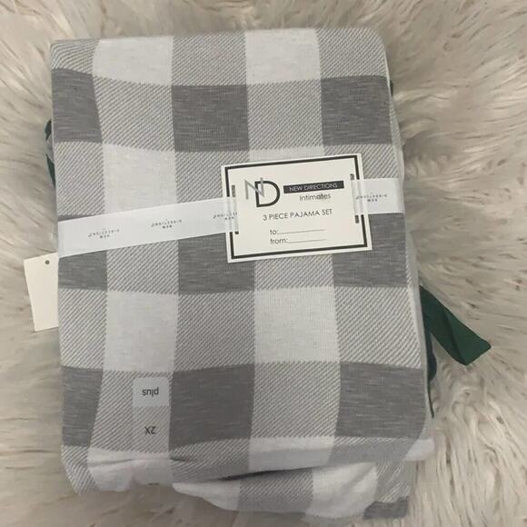 NEW DIRECTIONS INTIMATES 3 PIECE PAJAMA SET GIFT SET VARIOUS 2X ,‎ 1X - Picture 3 of 6